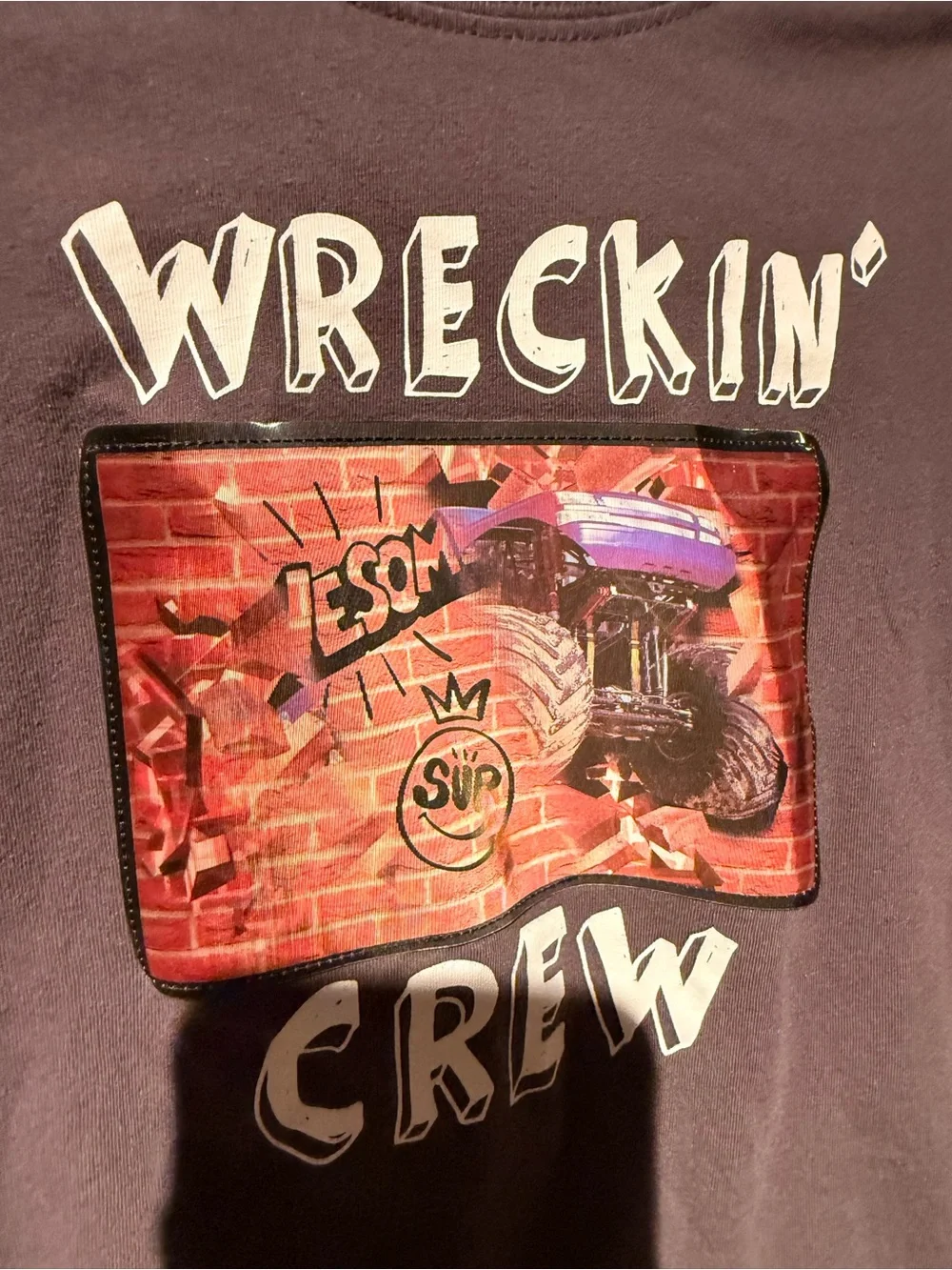 OshKosh B'gosh Gray 'Wreckin' Crew' Graphic Tee